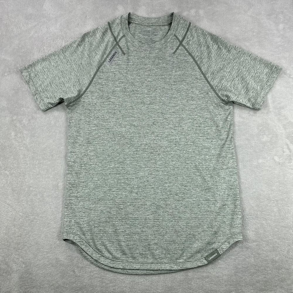 Legends Enzo Shirt Mens Small Green Raglan Short Sleeve Athletic Performance Tee